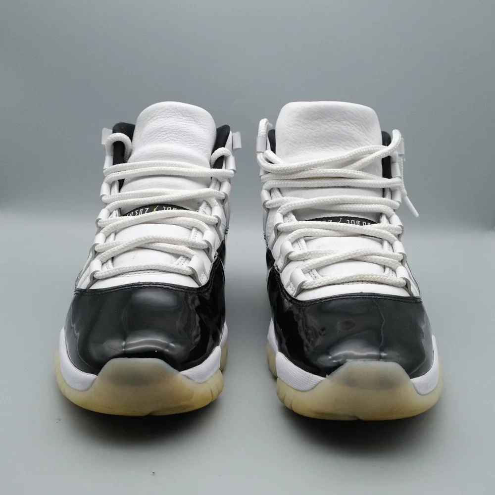 Nike Air Jordan 11 Retro Gratitude Mens 10 White Gold Black CT8012-170